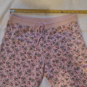 Uniqlo Pink Floral Drawstring Women's Pajama Pants